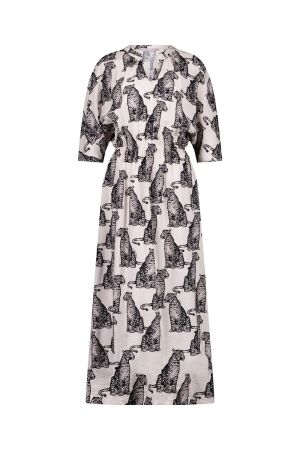 Studio Anneloes Studio Anneloes alina panther dress 11599 Jurk 1490 kit/black