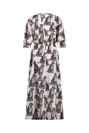 Studio Anneloes Studio Anneloes alina panther dress 11599 Jurk 1490 kit/black