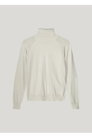 SUMMUM SUMMUM turtle neck sweater soft knit 7s5529-8019 Trui 114 light cashmere