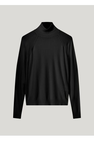 SUMMUM SUMMUM turtle neck sweater soft knit 7s5529-8019 Trui 990 black