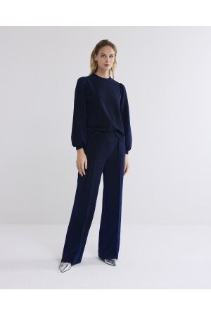 SUMMUM SUMMUM pants lurex jersey bonded 4s2714-30655 Broek 460 royal blue