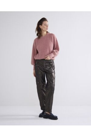SUMMUM SUMMUM cargo pants gold foil coated twill 4s2724-12146 Broek 600 gold