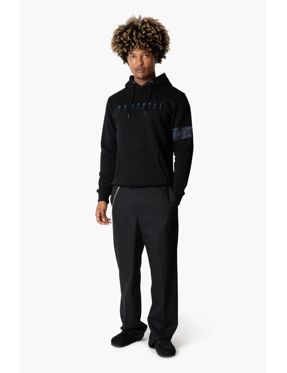 Quotrell omega hoodie hs73753 Hoodies 1532 black cobalt Expresswear