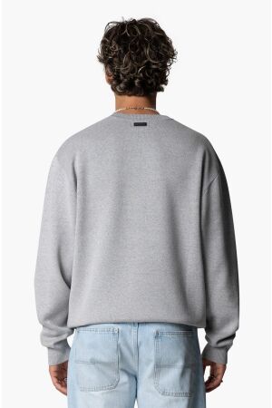 Quotrell Quotrell studios knitted crewneck sw53672 Sweater 8910 grey melee/black