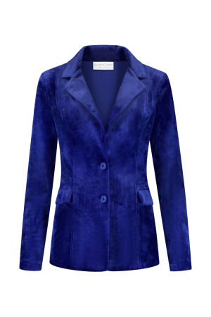 Helena Hart Helena Hart 7425uni blazer velour midi uni Blazers royal