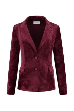 Helena Hart Helena Hart 7425uni blazer velour midi uni Blazers wine