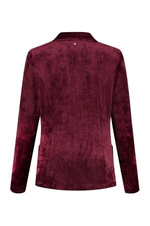 Helena Hart Helena Hart 7425uni blazer velour midi uni Blazers wine