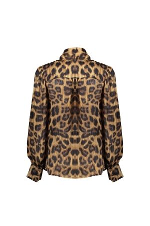 Geisha Geisha 43881-26 animal print blouse Blouse 999 black/camel