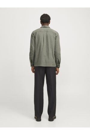 J&J Premium J&J Premium jprraymond melange solid ls overshirt sn 12263645 Overshirt cypress comfort fit