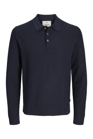 J&J Premium J&J Premium jprblusandri knit polo ls 12265396 Poloshirts night sky