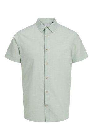 Jack & Jones Jack & Jones jjesummer shirt ss sn 12269329 Overhemd iceberg green