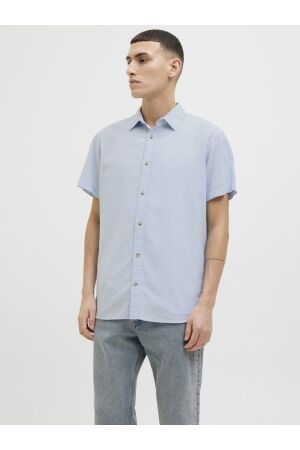 Jack & Jones Jack & Jones jjesummer shirt ss sn 12269329 Overhemd chambray blue