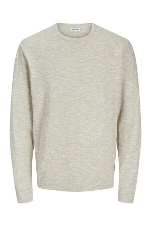 Jack & Jones Jack & Jones jjesummer knit crew neck sn 12269631 Trui crockery w. white