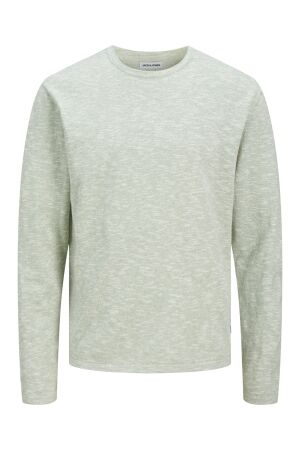 Jack & Jones Jack & Jones jjesummer knit crew neck sn 12269631 Trui iceberg green w. white