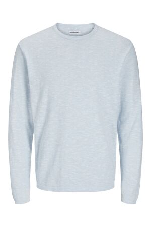 Jack & Jones Jack & Jones jjesummer knit crew neck sn 12269631 Trui chambray blue w. white