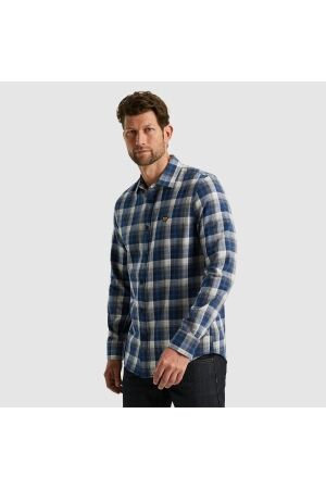 PME Legend PME Legend psi2410200 long sleeve shirt twill yarndyed c Overhemd 5281 - salute