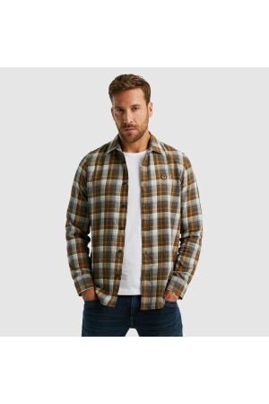 PME Legend PME Legend psi2410200 long sleeve shirt twill yarndyed c Overhemd 1119 - buckthorne brown
