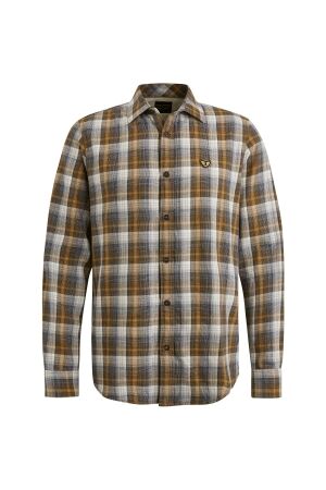 PME Legend PME Legend psi2410200 long sleeve shirt twill yarndyed c Overhemd 1119 - buckthorne brown