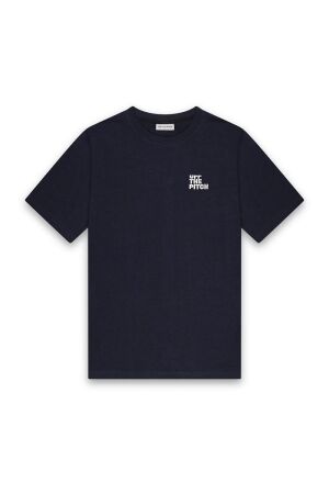 Off the Pitch Off the Pitch otp243001 fullstop slim fit tee Print T-shirts 675 navy