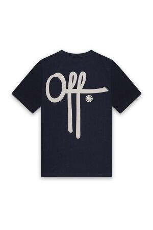 Off the Pitch Off the Pitch otp243001 fullstop slim fit tee Print T-shirts 675 navy