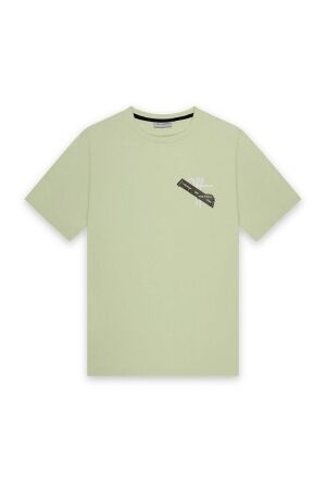 Off the Pitch Off the Pitch otp243028 tape off slim fit tee Print T-shirts 507 gleam green