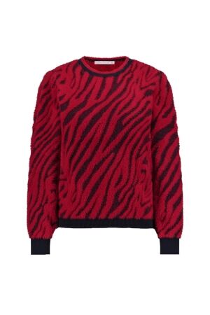 Studio Anneloes Studio Anneloes june zebra pullover 11785 Trui 6937 dark blue/red