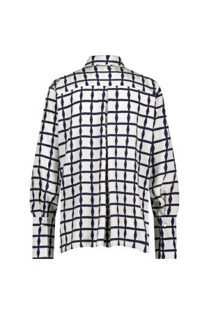 Studio Anneloes Studio Anneloes yara squares blouse 11701 Blouse 1469 kit/dark blue