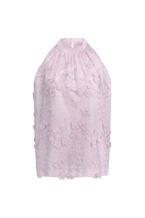 Studio Anneloes Studio Anneloes sara fringe embroidery top 11805 Tops en Singlets 5700 lila