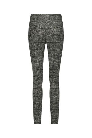 Studio Anneloes Studio Anneloes stairdown check trousers 11835 Broek 9014 black/kit