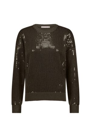 Studio Anneloes Studio Anneloes shelby sequins pullover 11909 Trui 7400 new army