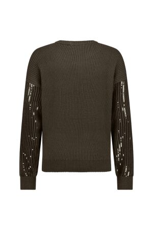 Studio Anneloes Studio Anneloes shelby sequins pullover 11909 Trui 7400 new army