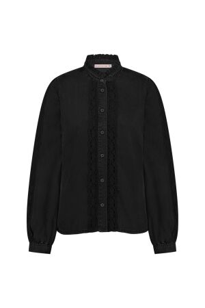 Studio Anneloes Studio Anneloes lourdes denim blouse 11895 Blouse 9000 black