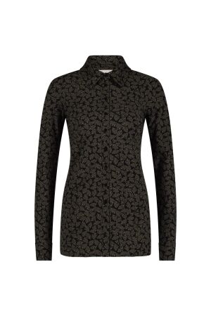 Studio Anneloes Studio Anneloes mies triangles blouse 11901 Blouse 9074 black/new army 9074 black/new army