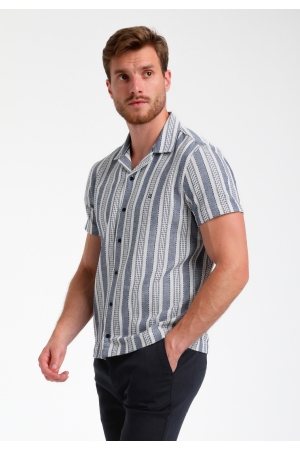 Gabbiano Gabbiano 335541 overhemd ss Overhemd 301 navy