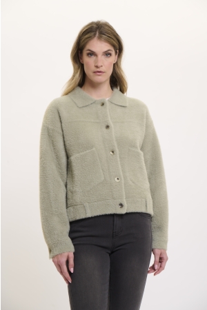 Rino & Pelle Rino & Pelle boxy jacket 5002520 Jackets 10812 dusty khaki