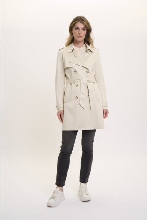 Rino & Pelle Rino & Pelle trenchcoat 7002520 Zomerjassen 9030 birch