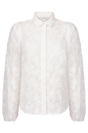 Aaiko Aaiko lien long sleeve co 510 Blouse 114300 les blancs