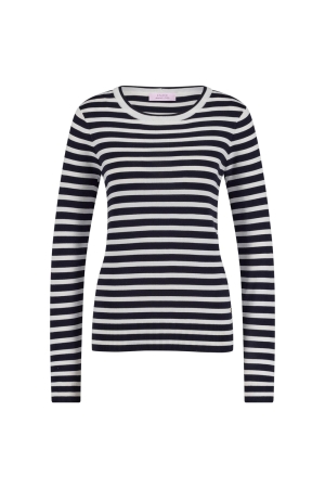 Studio Anneloes Studio Anneloes luna stripe pullover 91500 6911 dark blue/off white