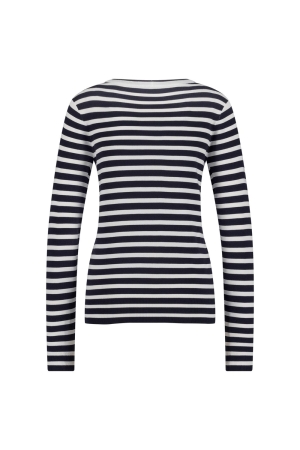 Studio Anneloes Studio Anneloes luna stripe pullover 91500 6911 dark blue/off white