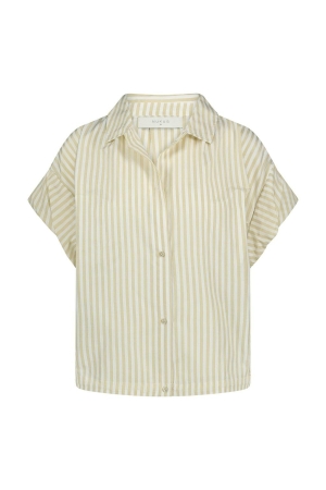 Nukus Nukus catalina blouse stripe Blouse 131 offwhite/sand