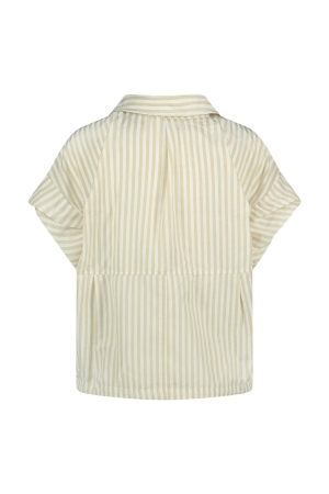 Nukus Nukus catalina blouse stripe Blouse 131 offwhite/sand