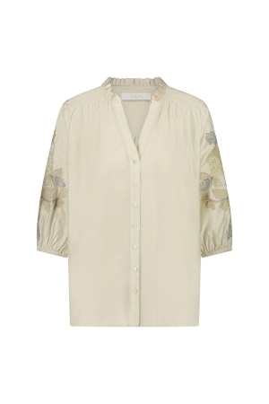 Nukus Nukus tina blouse embroidery Blouse 17 off white
