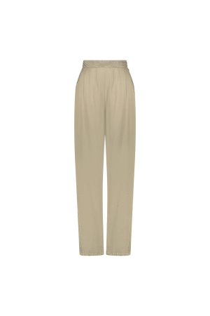 Nukus Nukus josephine pants silky Broek 42 dark sand