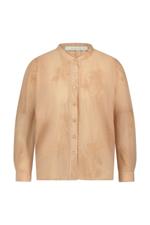 Nukus Nukus rosan blouse embroidery Blouse 13 powder