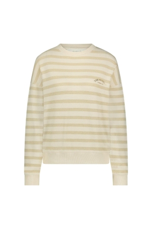Nukus Nukus noa pullover stripes Trui 131 offwhite/sand