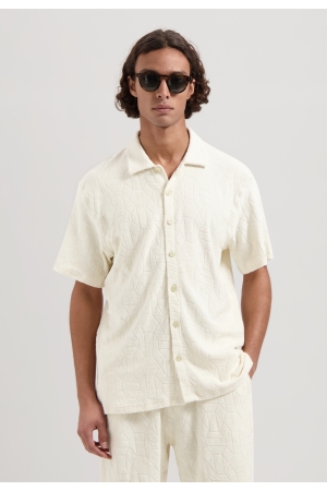 DSTREZZED DSTREZZED myron shortsleeve shirt Overhemd 102 offwhite