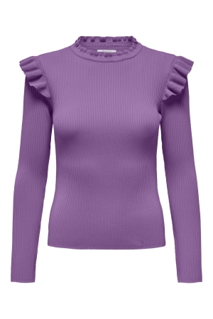 Only Only onlsia sally ruffle ls pullover knt noos Trui liatris