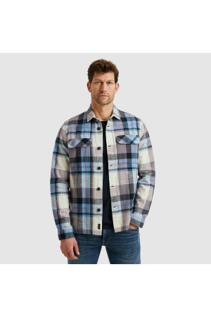 PME Legend PME Legend long sleeve shirt slub yarn dyed c 4184 - purple sage