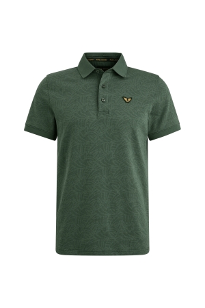 PME Legend PME Legend short sleeve polo jacquard jersey 113140 6147 - green gables