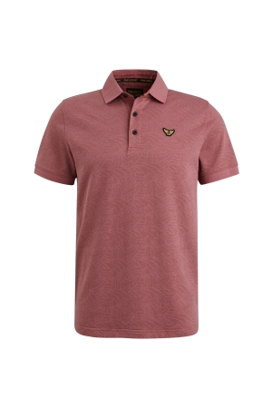 PME Legend PME Legend short sleeve polo jacquard jersey 113140 4021 - dry rose